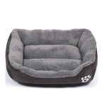 Panier pour chats et chiens de petite, moyenne et grande taille, lavable, rectangulaire, couleur café, taille 3XL