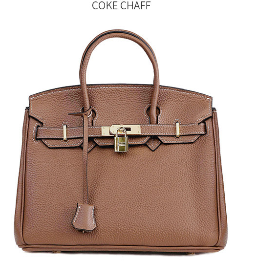 Sac Platinum en cuir de vachette pleine fleur pour femme