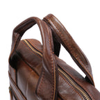 Sac à main d'affaires rétro pour homme, mallette en cuir de 30 cm