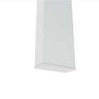 Table basse blanche, table basse transparente, tables d'appoint modernes pour salon, mobilier de salon