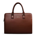 Sacoche d'affaires pour homme en cuir de vachette véritable