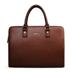 Sacoche d'affaires pour homme en cuir de vachette véritable