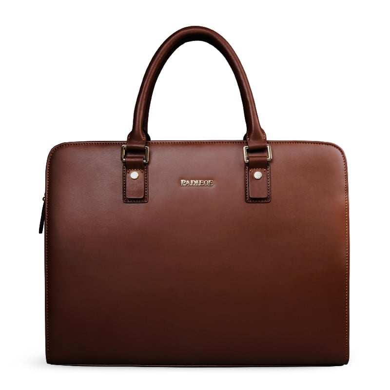 Sacoche d'affaires pour homme en cuir de vachette véritable
