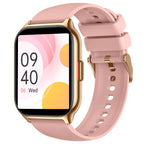 Montre connectée pour femme avec écran HD 2,01 pouces, traqueur d'activité avec plus de 107 fonctions : fréquence cardiaque, pression artérielle, saturation en oxygène, suivi du sommeil, étanchéité IP68, compatible avec Android, iOS et iPhone.