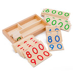 Cartes Numériques en Bois Montessori 1-9999 pour Enfants