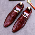 Chaussures habillées pour homme à motif crocodile - Style business décontracté