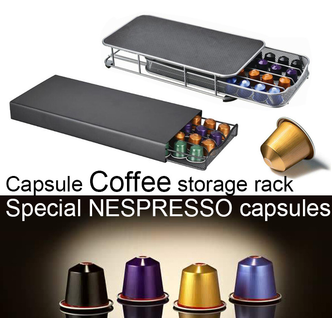 Support de rangement pour capsules de café Nespresso (type tiroir)