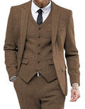 Costume 3 pièces pour homme, idéal pour les affaires et les mariages