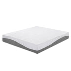 Matelas PrimaSleep Twin 10 pouces en mousse à mémoire de forme infusée de gel pour un confort optimal et un soulagement des points de pression. Certifié CertiPUR-US. Livré en boîte. Fermeté moyenne. Gris.