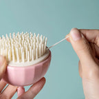 Brosse de massage pour shampoing pour bébés animaux - Outil de soin de la peau