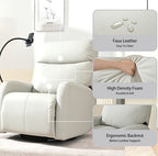 Petit fauteuil à bascule moderne, fauteuil inclinable pivotant, chaise de chambre