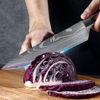 Ensemble de couteaux de cuisine style Damas