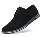 Chaussures britanniques basses en cuir suédé givré pour hommes
