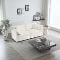 Canapé double moderne en tissu avec 4 coussins