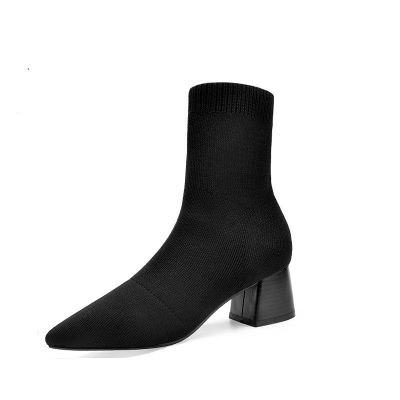 bottes à talons hauts d'hiver pour femmes