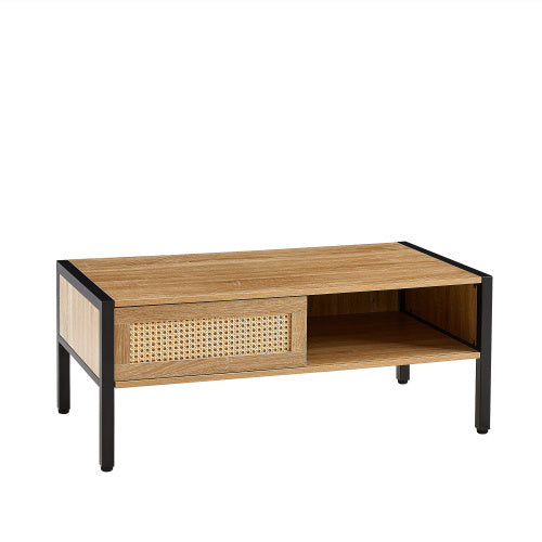 Table basse en rotin de 40,16 pouces