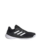 Baskets de volleyball adidas Novaflight pour femme, noir/blanc/blanc, pointure 8