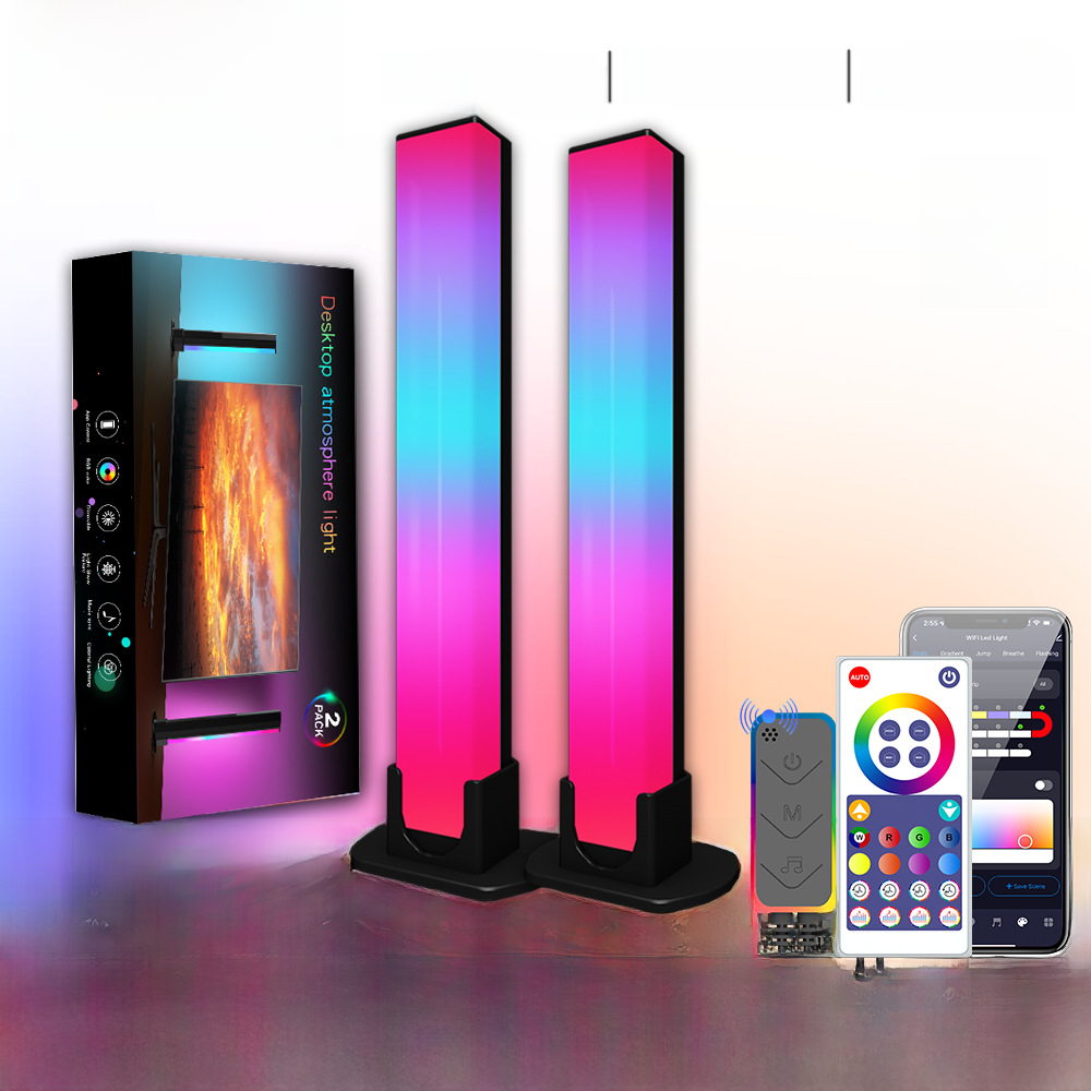 Éclairage d'ambiance LED musical WiFi pour configuration de jeu