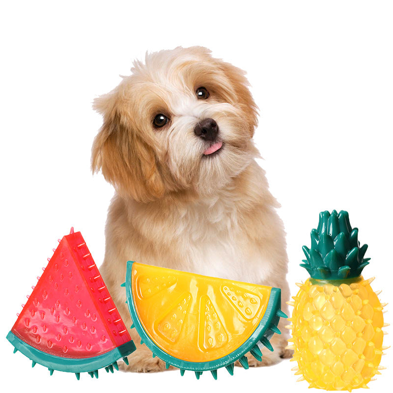 Jouet à mâcher Pet Fruit Sound Ananas et Citron