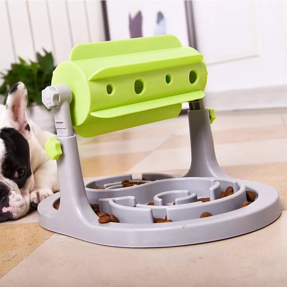 Gamelle interactive pour chiots, distributeur de croquettes anti-glouton, jouet distributeur de croquettes pour chien