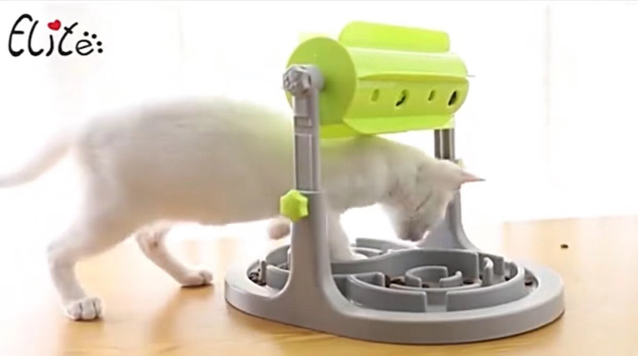 Gamelle interactive pour chiots, distributeur de croquettes anti-glouton, jouet distributeur de croquettes pour chien