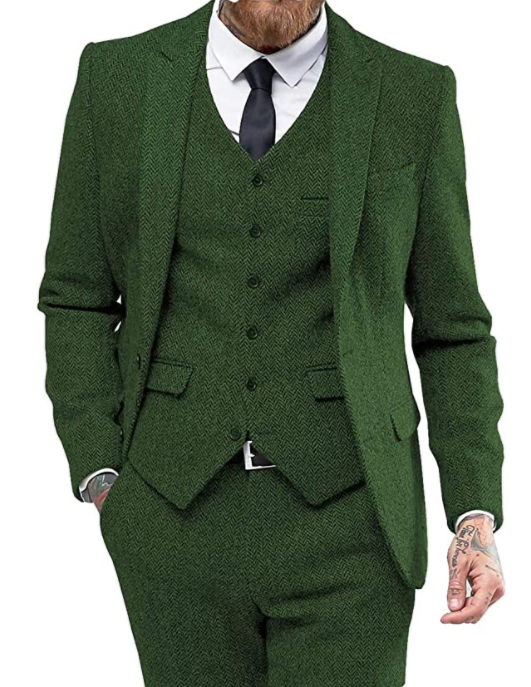 Costume 3 pièces pour homme, idéal pour les affaires et les mariages