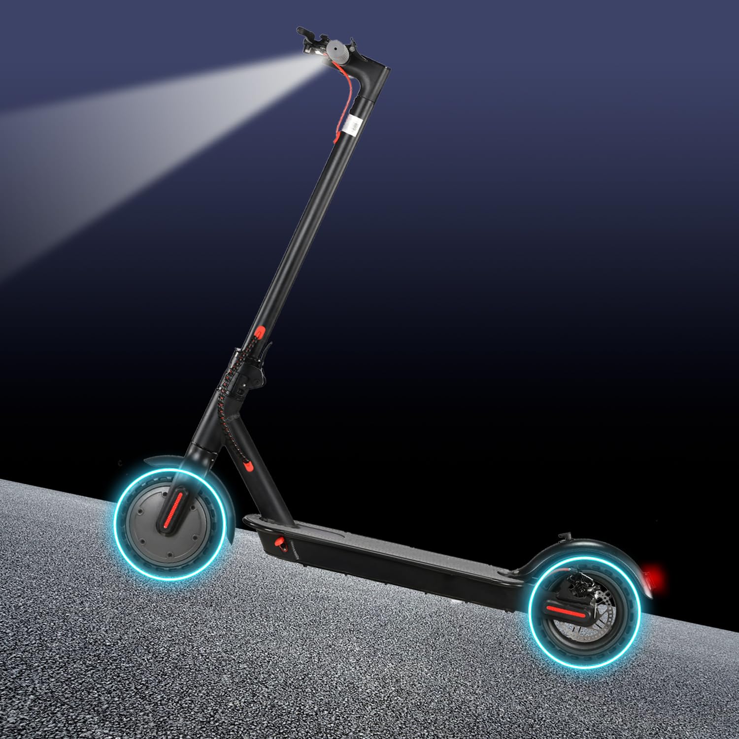 Trottinette électrique pliable pour adultes, pneus 8,5"/10", moteur 350W/500W, vitesse maximale 30 km/h, autonomie jusqu'à 34 km, idéale pour les trajets domicile-travail, robuste (S1-Gris)