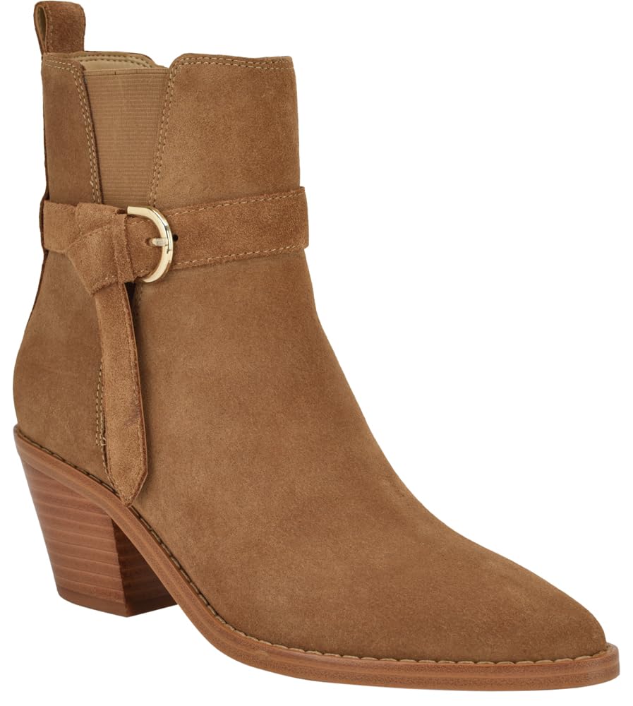 Bottines Nine West pour femme LEMONE en daim cognac, taille 120 11
