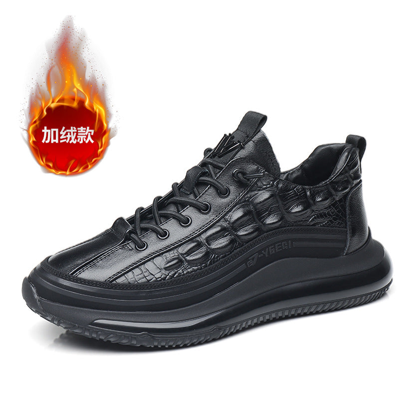 Chaussures de sport respirantes pour hommes, motif crocodile
