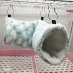 Nid tunnel chaud en peluche ultra douce pour hamster