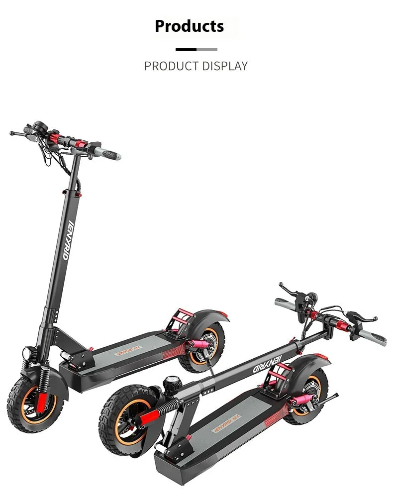 Scooter avec double amortisseurs