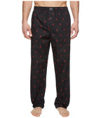 Pantalon de détente Polo Player tissé POLO RALPH LAUREN, taille S, noir/rouge, motif poney