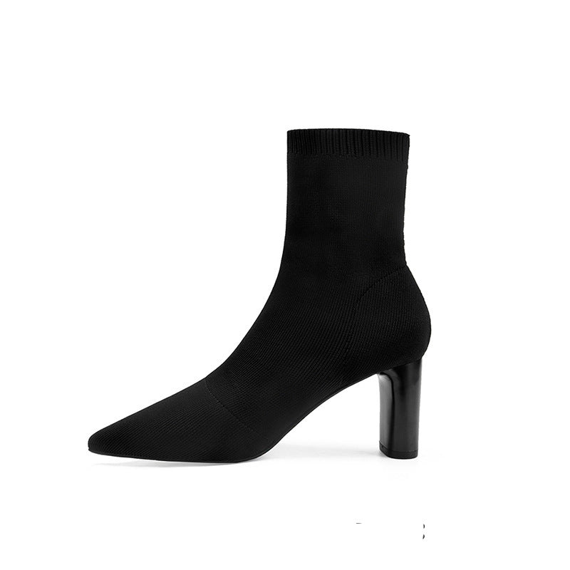 bottes à talons hauts d'hiver pour femmes