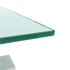 Table basse blanche, table basse transparente, tables d'appoint modernes pour salon, mobilier de salon