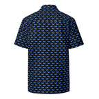 Chemise hawaïenne boutonnée Midnight Whale Party - Collection Été Côtier