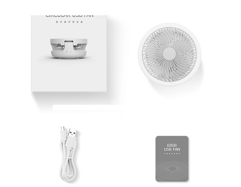 Ventilateur sans fil suspendu à circulation d’air – rechargeable USB
