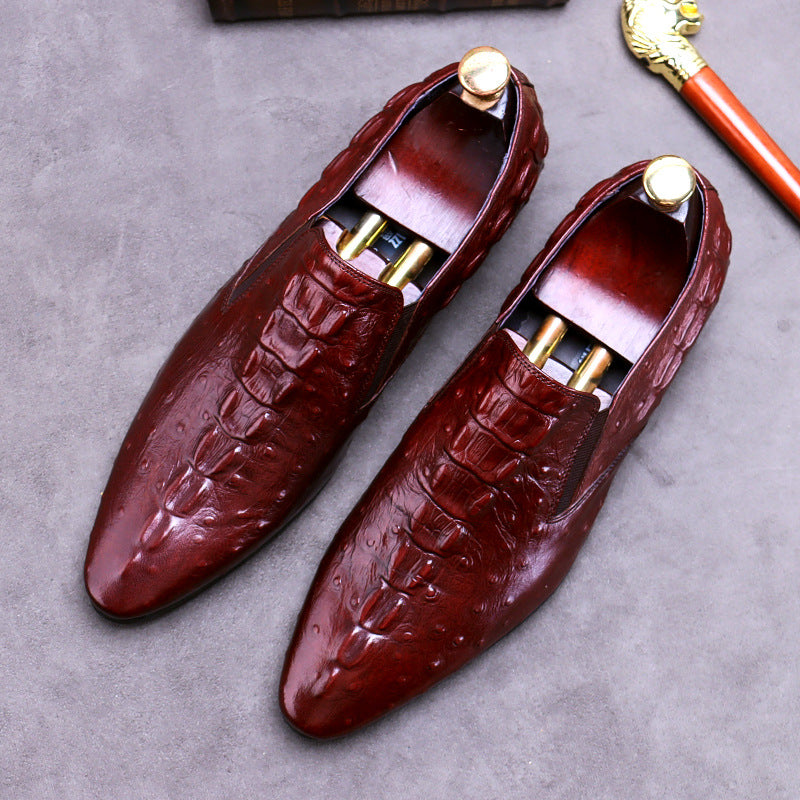 Chaussures habillées pour homme à motif crocodile - Style business décontracté