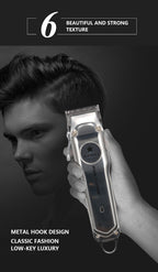 Tondeuse à cheveux électrique rechargeable Kemei pour hommes