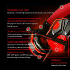 Casque de jeu 3,5 mm avec micro, LED et basses surround stéréo pour PC, PS4 et Xbox One