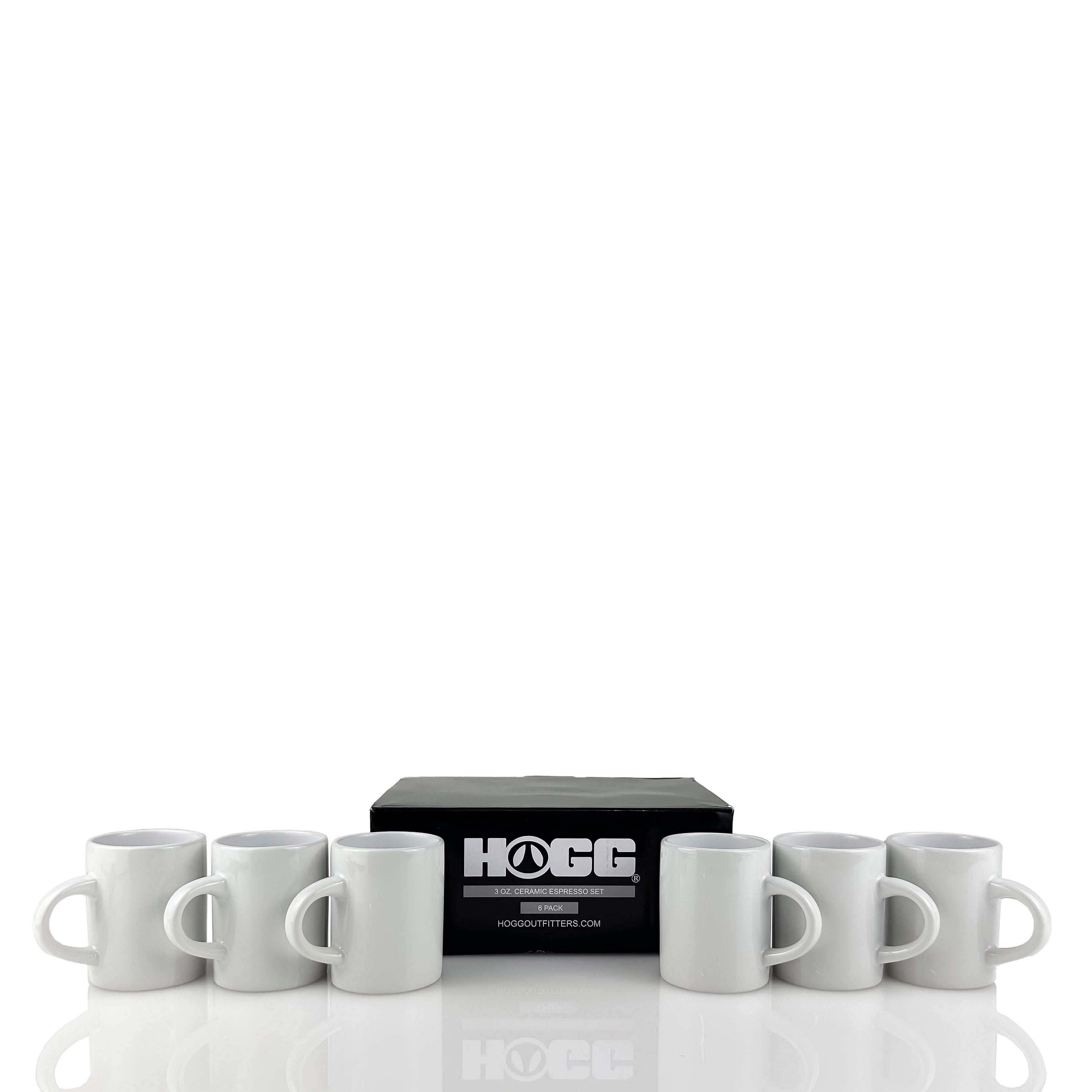 Mugs à expresso en céramique de 85 ml (3 oz) - Lot de 6