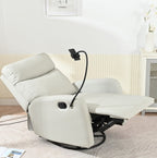 Petit fauteuil à bascule moderne, fauteuil inclinable pivotant, chaise de chambre