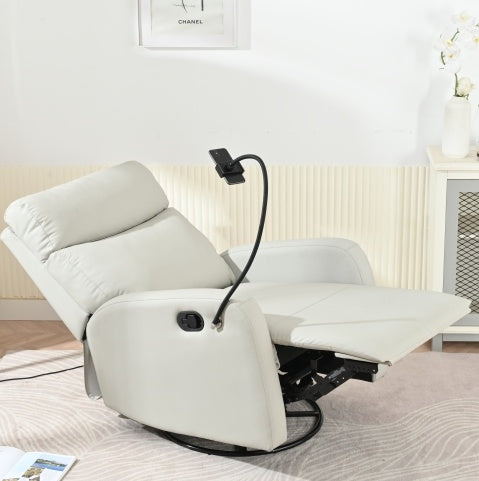 Petit fauteuil à bascule moderne, fauteuil inclinable pivotant, chaise de chambre