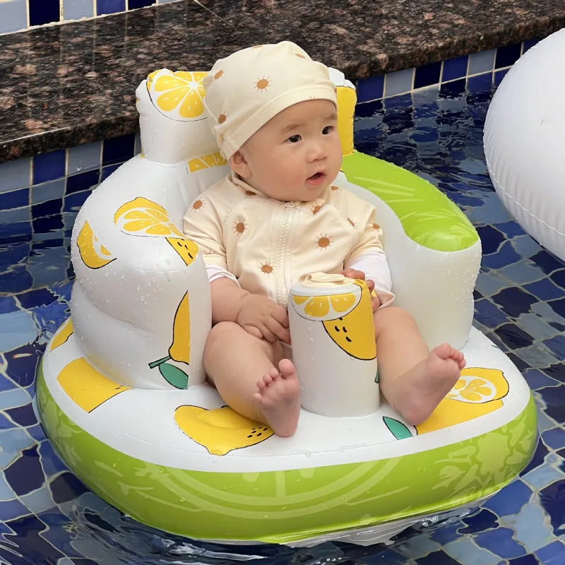 Chaise bébé gonflable pour les repas et le bain