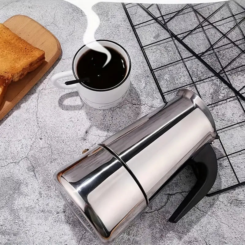 Cafetière italienne Moka en acier inoxydable