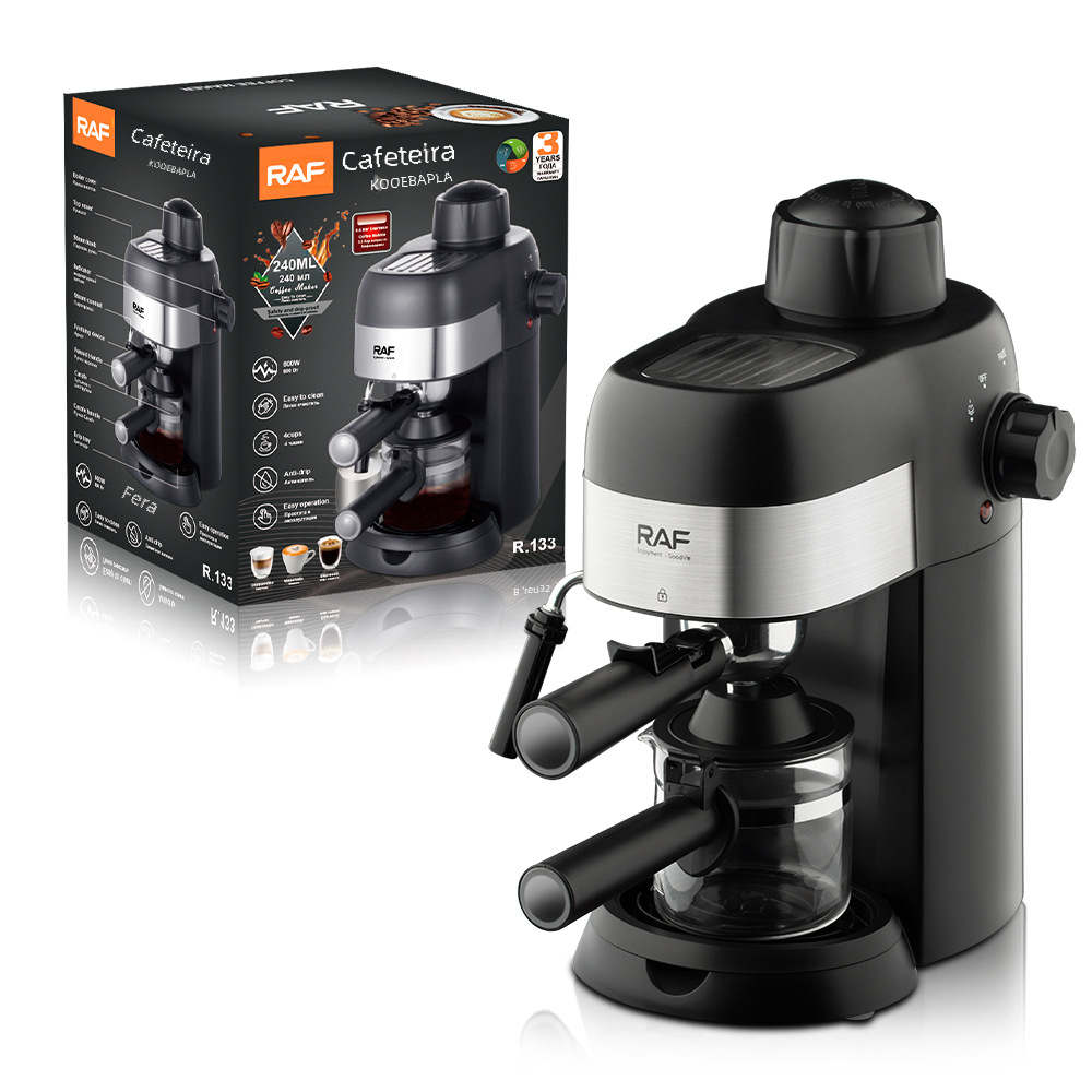 Machine à café italienne semi-automatique compacte pour la maison