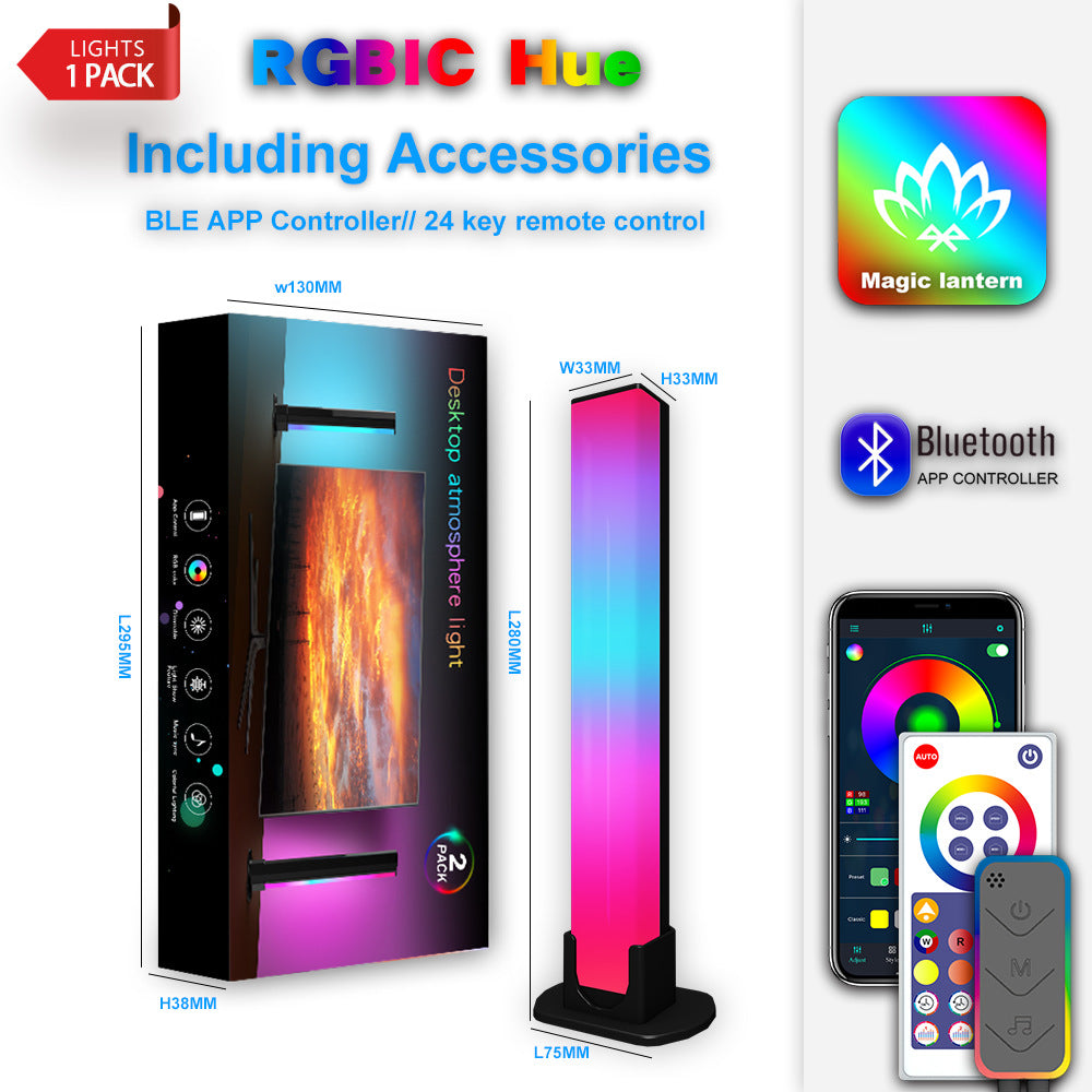Éclairage d'ambiance LED musical WiFi pour configuration de jeu