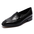 Chaussures plates en cuir style rétro anglais