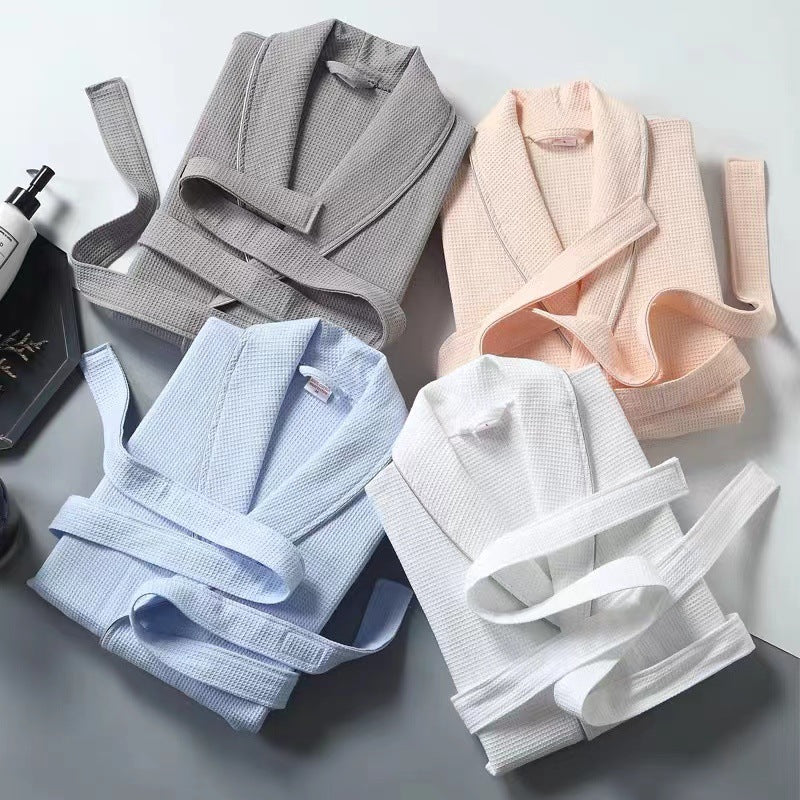 Peignoir d'hôtel en coton pour adultes - Modèle unisexe