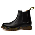 Bottes Martin en cuir de vachette à talons épais, style automne, pour femmes