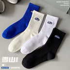 Chaussettes de sport épaisses en coton pour hommes, idéales pour l'automne et l'hiver.
